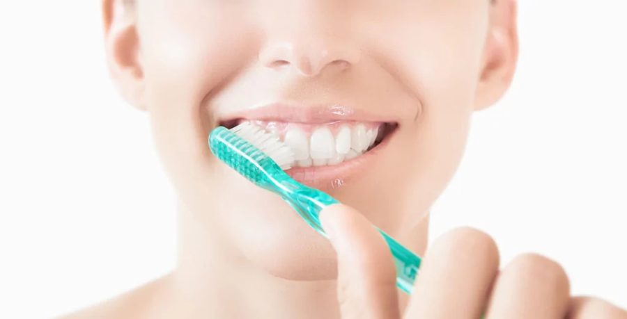 Brossage des dents, illustration de prévention et hygiène bucco-dentaire
